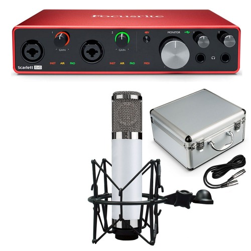 포커스라이트 스칼렛 8i6 + UM900 스튜디오 마이크 3세대 오디오 인터페이스
