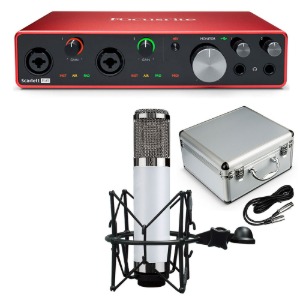 포커스라이트 스칼렛 8i6 + UM900 스튜디오 마이크 3세대 오디오 인터페이스